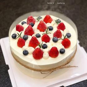 【草莓蛋糕创意定制007】