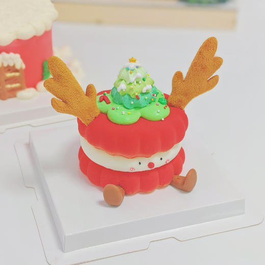 圣诞麋鹿Emoji圆形蛋糕 | 糕匠 商品图3