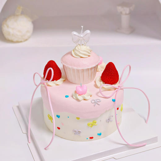 粉粉小雪屋草莓杯子蛋糕 | 糕匠 商品图4