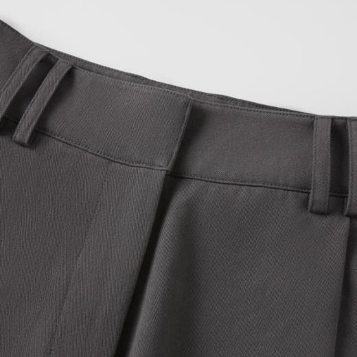 ROMI STUDIO“率性从容”100%斜纹棉酵洗软糯阔腿休闲裤RW25SX70025 商品图2