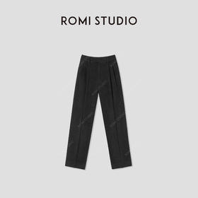 ROMI STUDIO“都市漫步” 莱赛尔绵羊毛混纺软糯休闲裤 RW24WXY0866