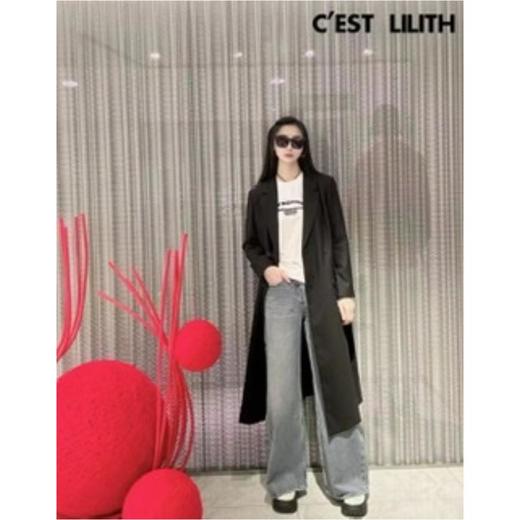 2楼莉莉斯服饰C’EST  LILITH 2024S/S 莉莉斯 静奢极简主义 欧洲精纺羊毛简约直身外套 2024春夏穿搭 商品图2