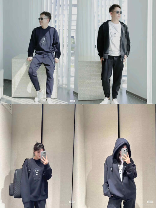 专柜2300元 阿玛尼EA FW24 Manga Bear / 漫画小熊系列卫衣卫裤 商品图0