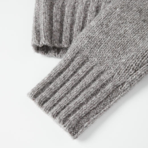 ROMI STUDIO“温暖如初”3针单边 绵羊毛棉混纺高领毛衫RW24WSG1220 商品图4