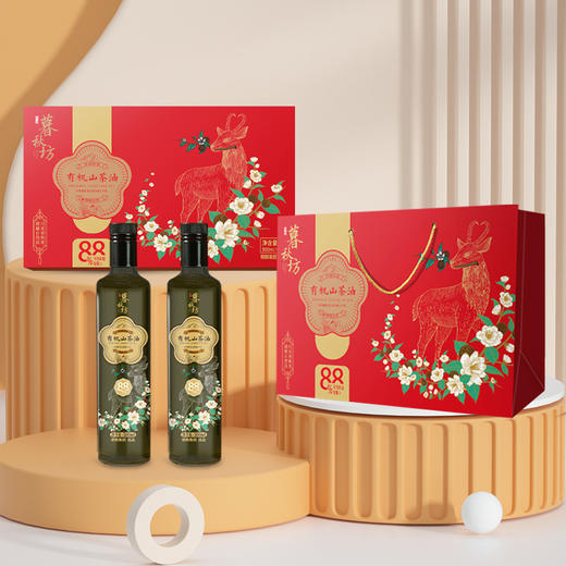 暮秋坊有机山茶油500mL*2礼盒装 商品图2
