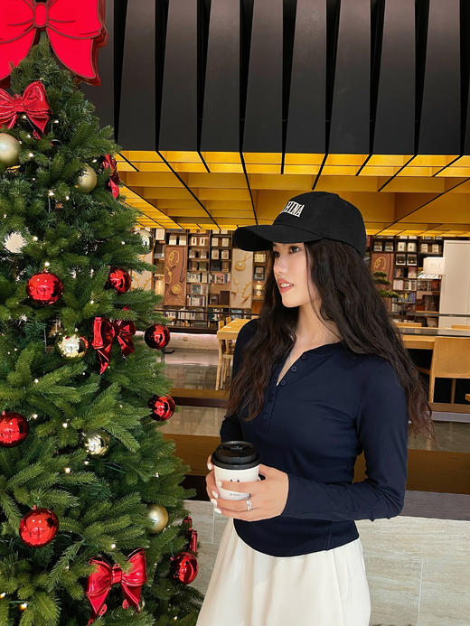 哈瓦塔（升级款）罗纹纽扣长袖兰精莫代尔超柔舒适上衣 商品图7