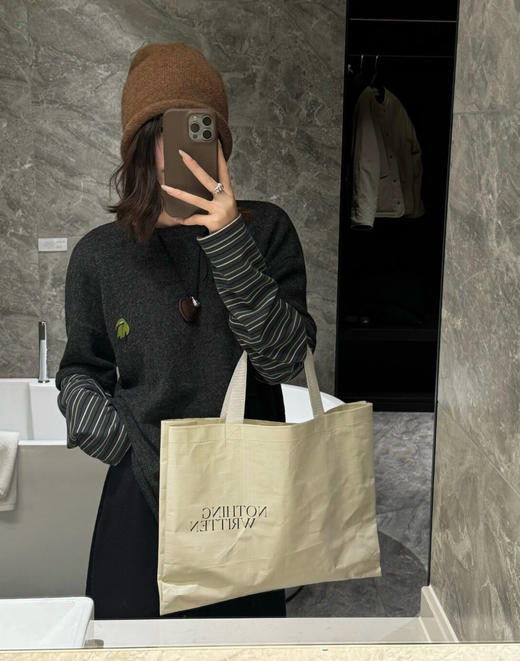 韩国订单加厚假两件打底t恤12051 商品图1