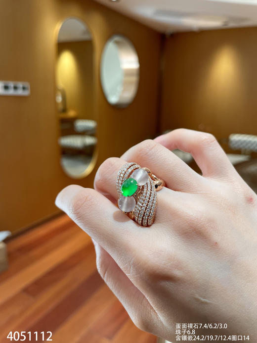 4051112，蛋面戒指。具体价格微信咨询 商品图4