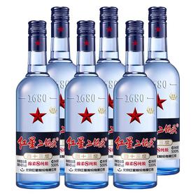 【批发】43°蓝瓶红星二锅头500ml*12瓶