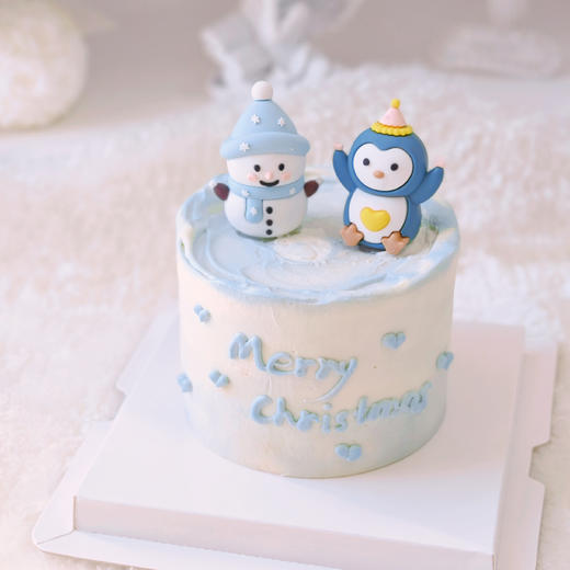 小雪人和小企鹅蛋糕 | 糕匠 商品图3