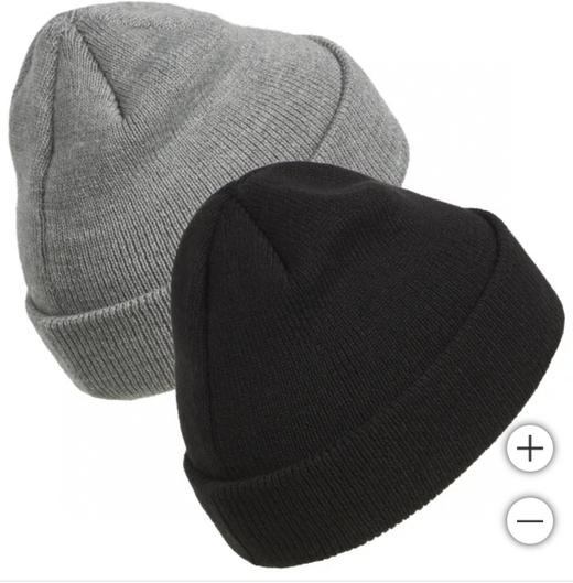 Adidas毛线帽经典毛线帽来了📣男女通用款，一套2只装一黑一灰，可以情侣💏一起戴❤️美国🇺🇸直邮特价260元/2个装🉐 商品图1