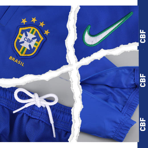 小李子NIKE耐克巴西队1998复刻版男士梭织运动长裤FZ6716-438 商品图2