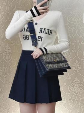 Toryburch22年最新tmonogram系列提花风琴包中号配双肩带（CB）