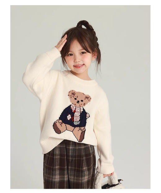 超美✌️年末战衣来袭❗平安夜🍎圣诞🎄跨年🧨根本过不完【新年必入款】小懒熊圣诞新年毛衣团 💕chao级洋气，今天超多新款买到你过瘾😎公主请安心过节😍 商品图3