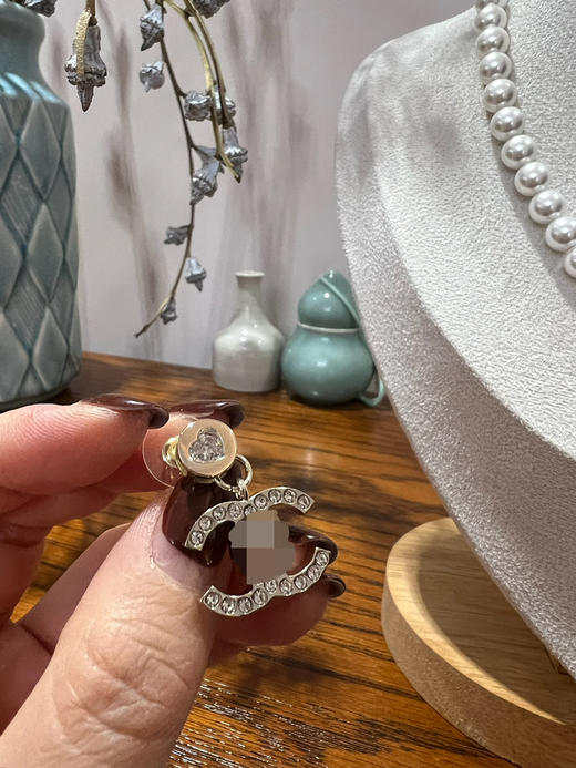 427-4 仅剩我囤的三条 真香老渠道 爆款 爱心小金豆 晶钻双C 珍珠项链 商品图2