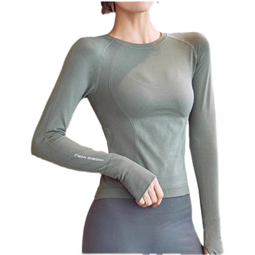 Gymicon能量符号 秋冬新款健身服瑜伽服长袖跑步运动上衣SY2038 商品图4