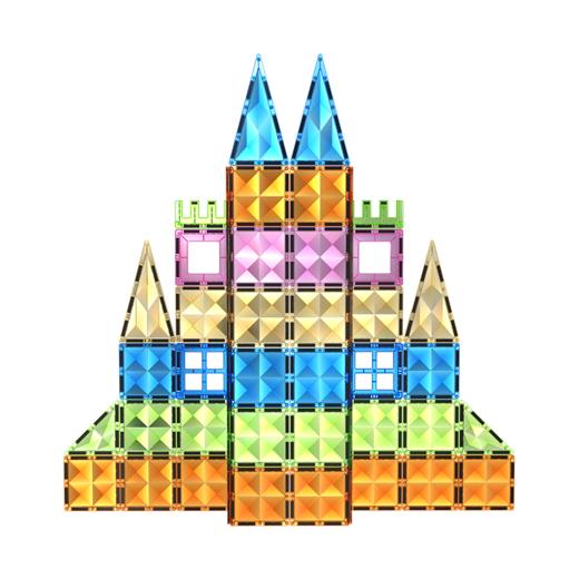 卢卡儿童磁力片彩窗积木男女孩拼图磁铁棒益智圣诞礼物玩具 商品图3