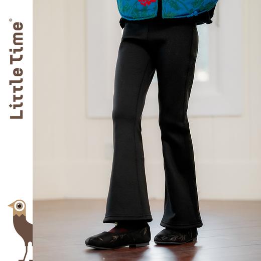 littletime女童瑜伽裤紧身打底裤外穿2024秋冬新款加绒保暖鲨鱼裤 商品图1