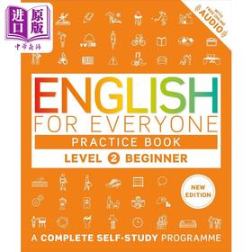 【中商原版】2024新版 DK人人学英语练习册2 DK English for Everyone Practice Book Level 2 Beginner 英文原版ESL自学教材