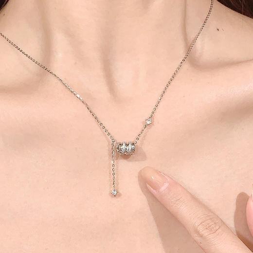 卡蒂罗KADER 灵蛇心愿小蛇小蛮腰项链 新中式 新年本命年闪耀锁骨链 满钻璀璨转运珠 新年礼物 商品图7