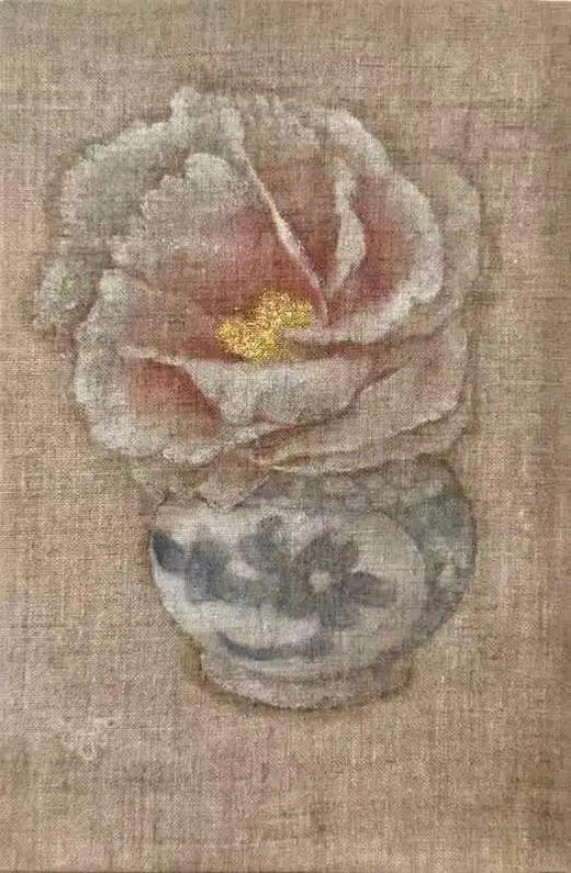 赤木范陆《陶瓷和花》原作 商品图0