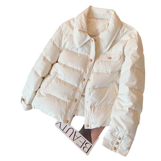 AHM mnfs9797小香风翻领棉服时尚气质保暖短外套 商品图4