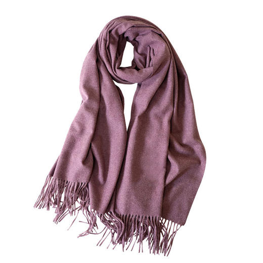 【优雅自然，温润柔美】韩系纯色百搭围巾女，款式新颖，高级感十足的棕色围脖，冬季外搭大披肩，情侣同款。为你的衣橱注入时尚元素！ 商品图10