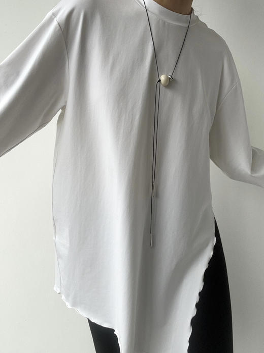 VC｜AW24111 Venus jersey top 针织上衣 [ 白 / 酒红 ] 商品图11