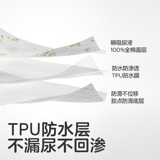 KUB可优比婴儿隔尿垫可洗防水非一次性隔尿垫纱布护理隔尿垫 商品图2