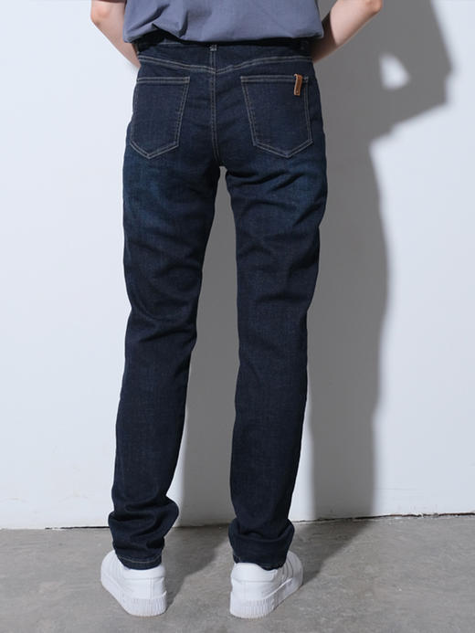 【特价清仓】女士牛仔原色纯棉休闲直筒长裤 商品图3