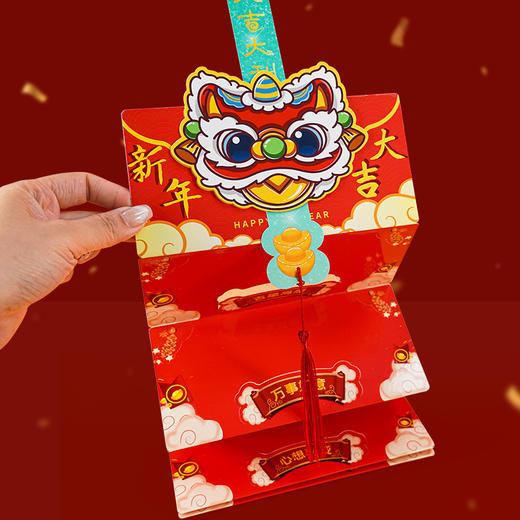 【赠视频讲解】Harpaper灵蛇献瑞新年6合一礼盒 春节手工礼盒 新春立体场景卡 创意新年手工礼盒 商品图3