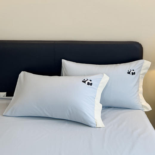 全棉磨毛刺绣四件套-熊猫宝贝 商品图2