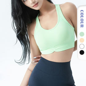 Gymicon能量符号 新款纯色无缝针织一体式瑜伽内衣YAWX2221