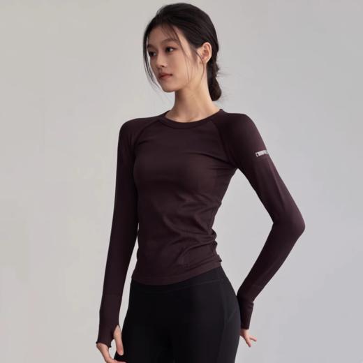 Gymicon能量符号 秋冬瑜伽服长袖透气圆领跑步健身上衣YASY2427 商品图3