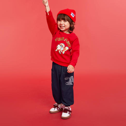 男童全腰长裤春季新款安奈儿童装实体店同款XB516535 商品图3