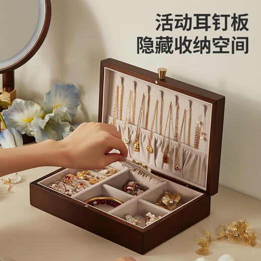 初心| 单层首饰盒鸢尾花丰收油画桃花芯 商品图3