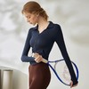 Gymicon能量符号 秋冬新款莱卡V领拉链运动户外健身瑜伽服YASY2233 商品缩略图3
