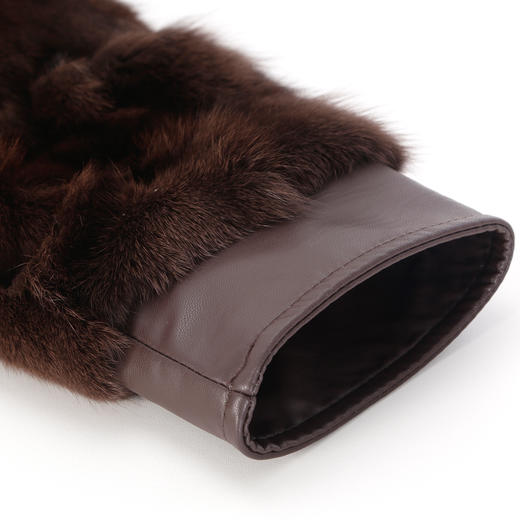 PP610斯尔丽2024新款高级名媛时尚狐狸毛配绵羊毛皮时尚轻奢皮草外套 商品图5