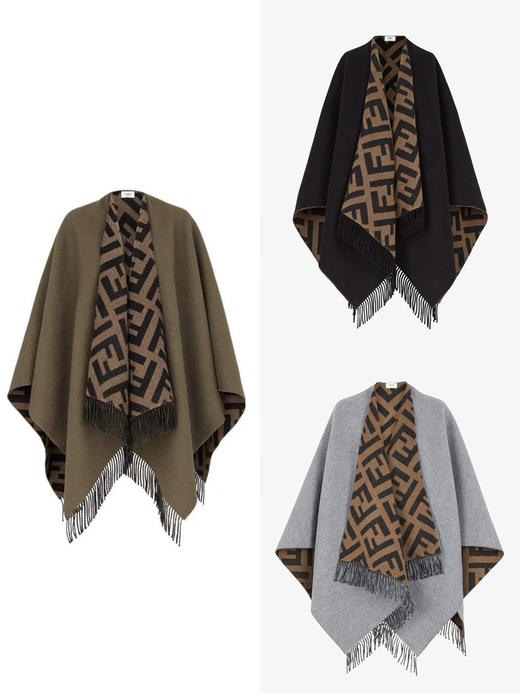 FD-S 双面羊毛羊绒斗篷 商品图0