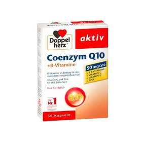 【保税区包邮直发】德国 Doppelherz 双心 辅酶Q10胶囊30粒2盒装  26.08（新老包装随机发）