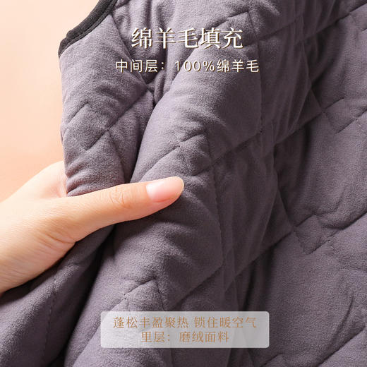 【100%绵羊毛填充】马甲女士保暖上衣气质纯色马甲外穿背心三防男女马甲 商品图3