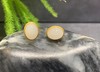 【御珠宫坊】金镶羊脂白玉耳钉 商品缩略图2