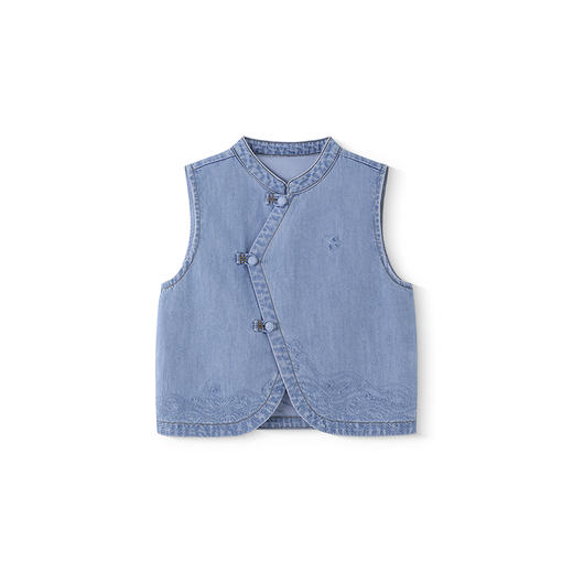 【商场同款】英氏儿童马甲春秋新国风男童女童牛仔外套2025新款 商品图4