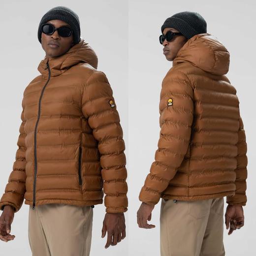 意式高端山系轻户外胶囊旅行家防寒服无缝压胶分仓充棉连帽男棉衣 商品图3