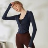 Gymicon能量符号 秋冬新款莱卡V领拉链运动户外健身瑜伽服YASY2233 商品缩略图1