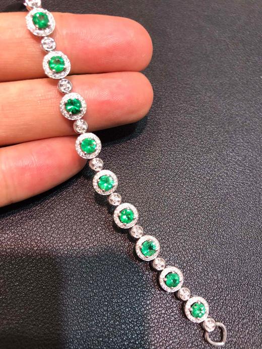 3.7ct刻面祖母绿手链 商品图1