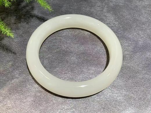 【御珠宫坊】羊脂白玉手镯52mm 商品图5