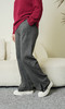10天发货定制！福利款【加绒加厚 遛弯裤】不起球/不褪色，含羊毛/桑蚕丝成分，❤️建议机洗！人字纹加绒阔腿裤，大码女秋冬新款毛呢开叉裤子直筒羊毛窄版阔腿裤 商品缩略图5