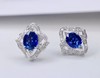 1.6ct刻面蓝宝石耳钉 商品缩略图1