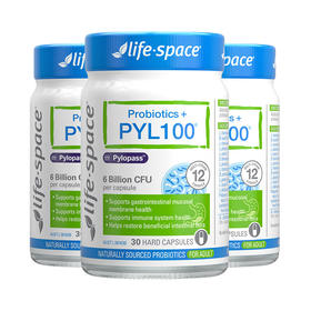 【保税仓】Life-Space PYL100益生菌胶囊 30粒/瓶